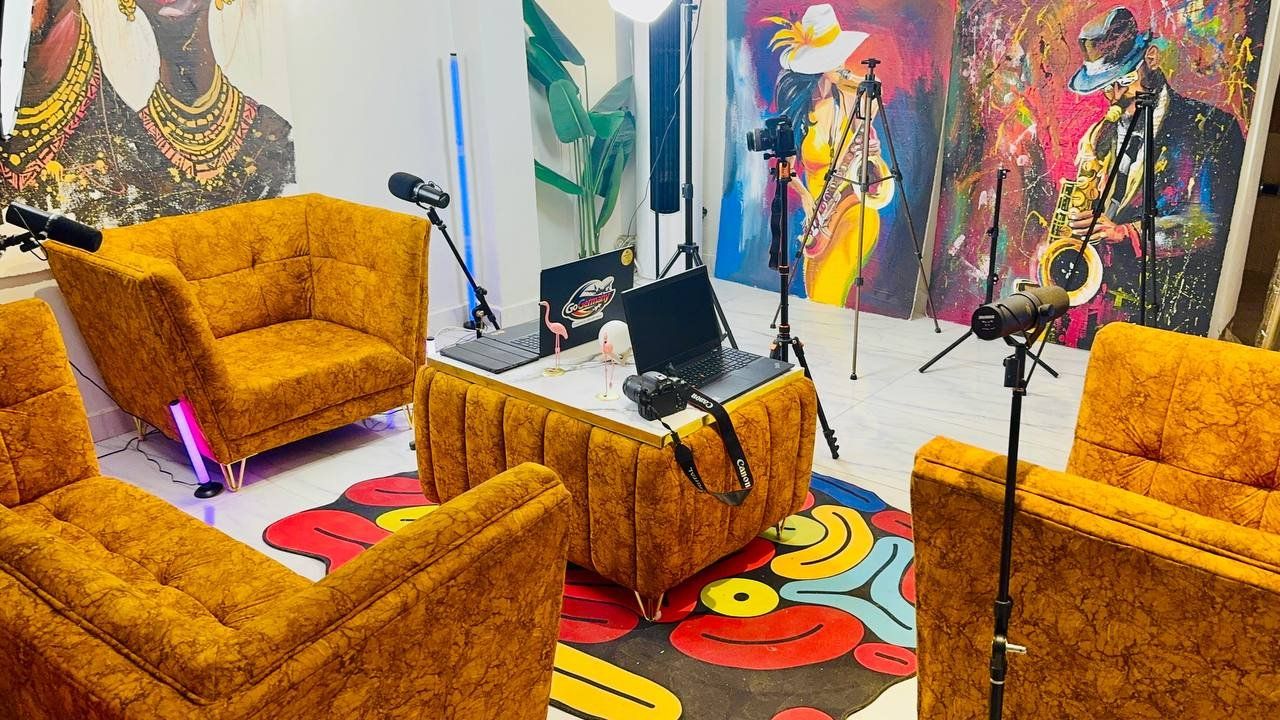The AKRAFTHAUS creative studio, dressed for a shoot
